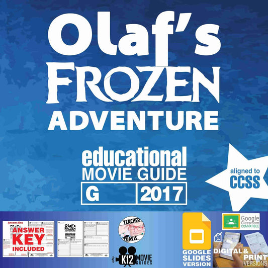 Olaf's Frozen Adventure Movie Guide | Worksheet | Questions | Google Slides (G - 2017)