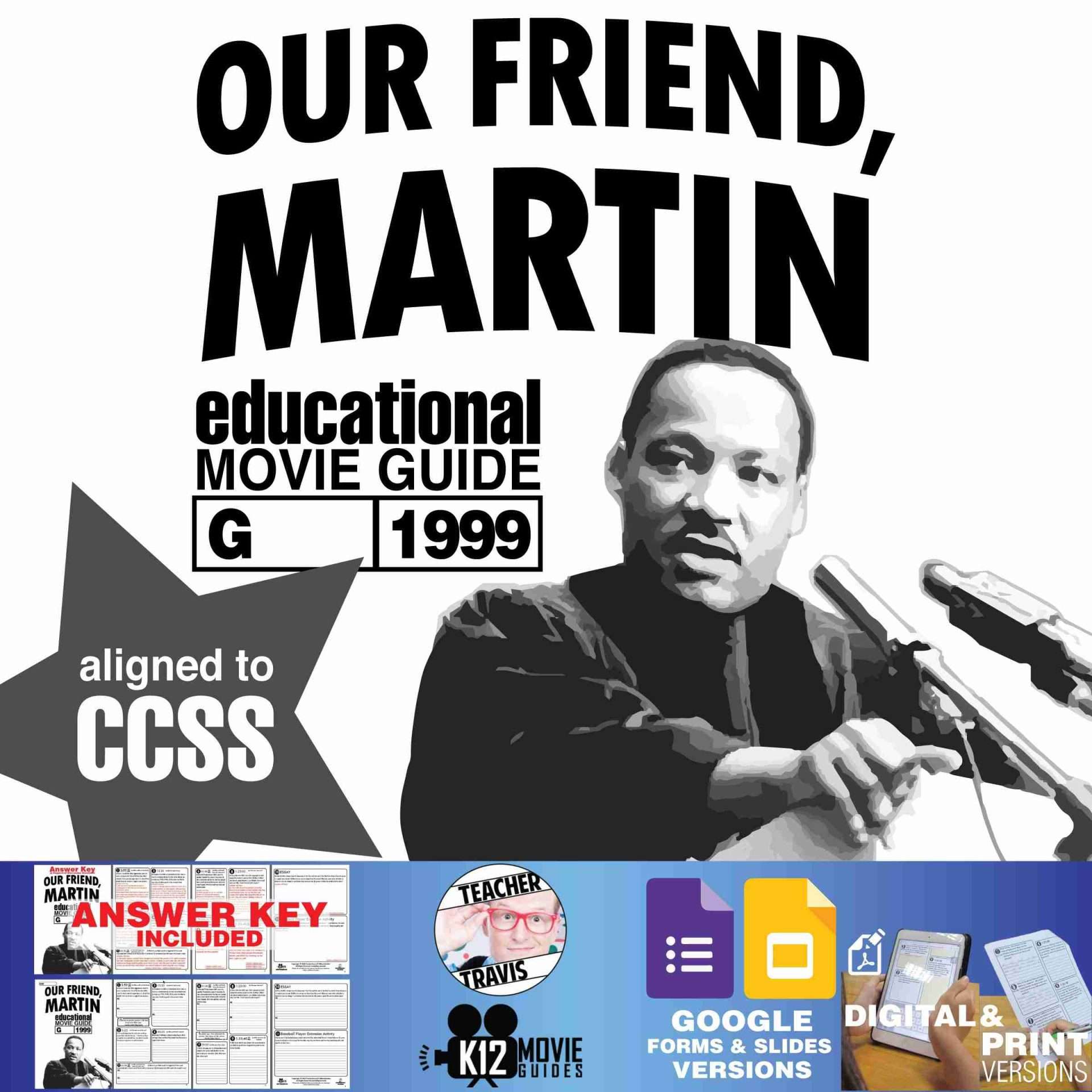 Our Friend, Martin Movie Guide | Questions | Worksheet | Google Slide (G - 1999)