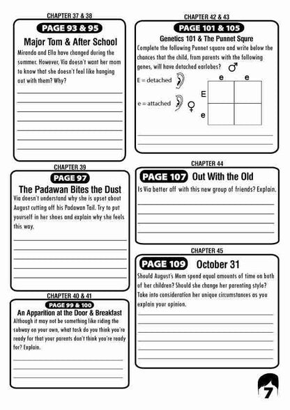 Wonder Movie and Book Study Guide Bundled Resource Questions Sample
