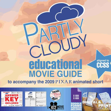 Partly Cloudy (2009) - Pixar Short Video Guide | Questions | Worksheet | Google Form | Cover
