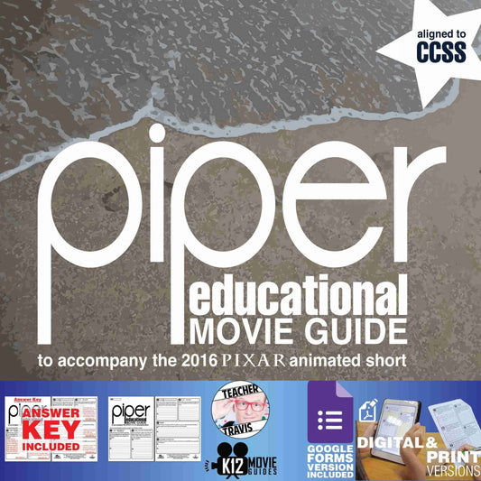 Piper (2016) - Pixar Short Video Guide | Questions | Worksheet | Google Form Cover