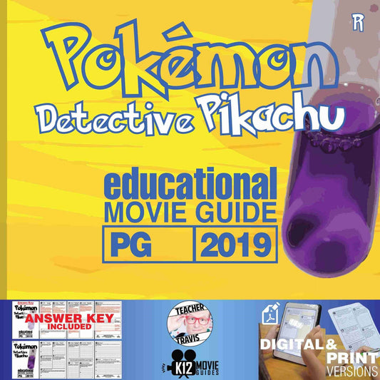 Pokémon Detective Pikachu Movie Guide | Questions | Worksheet (PG - 2019) Cover