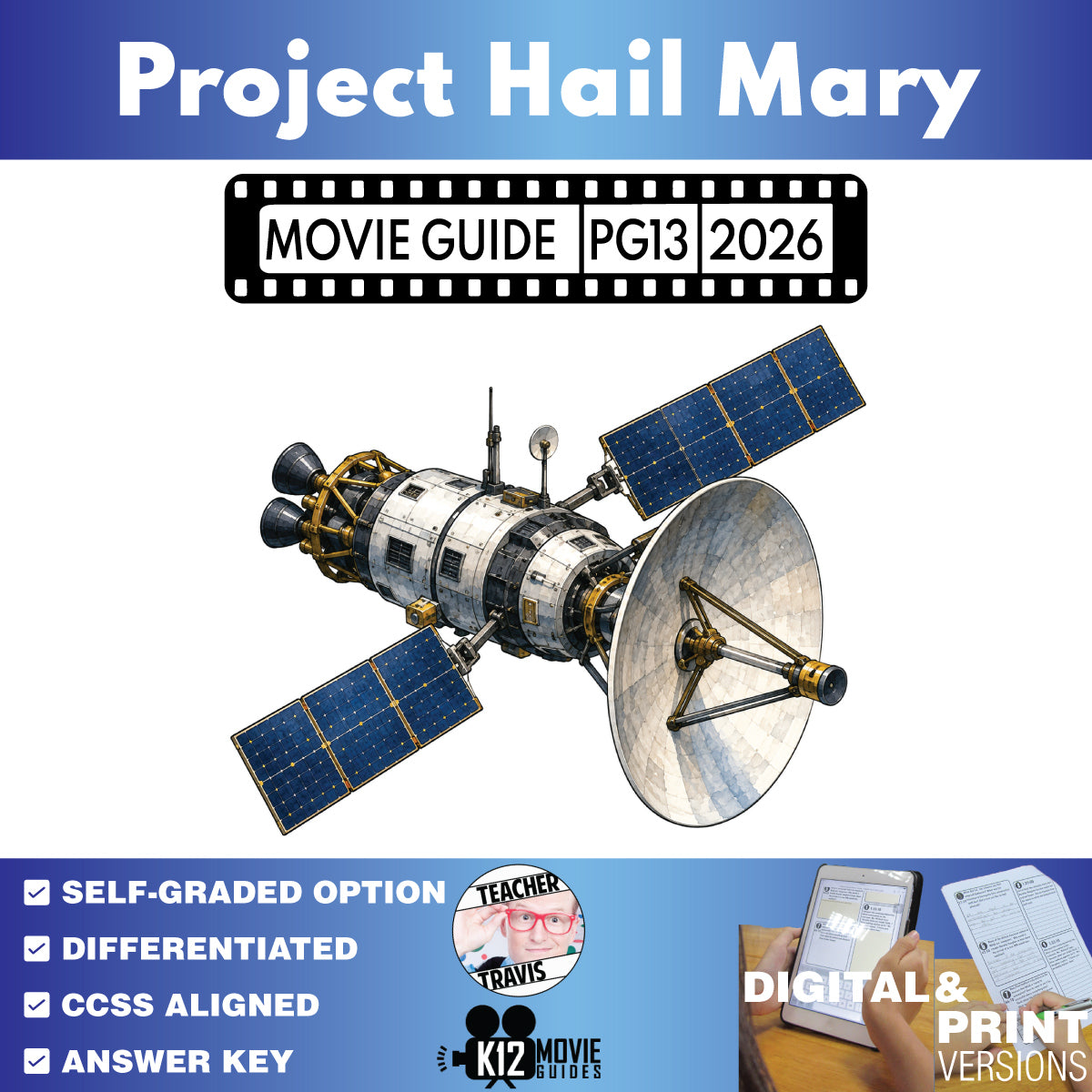 Project Hail Mary Movie Guide | Questions & Worksheet (PG-13 - 2026)