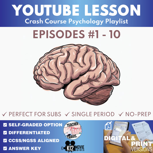 Crash Course Psychology #1-#10 Video Lesson Set | Intro, Brain & Consciousness