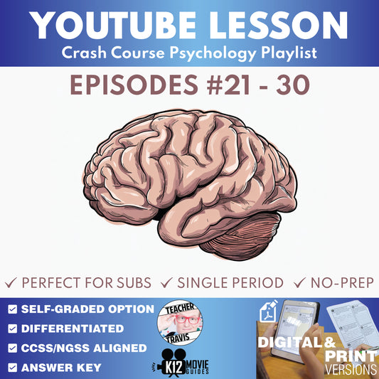 Crash Course Psychology #21-#30 Video Lesson Set | Personality, Emotion & Disorders