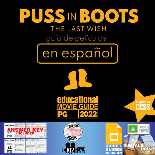 Puss in Boots: The Last Wish Movie Guide in Spanish Cover
