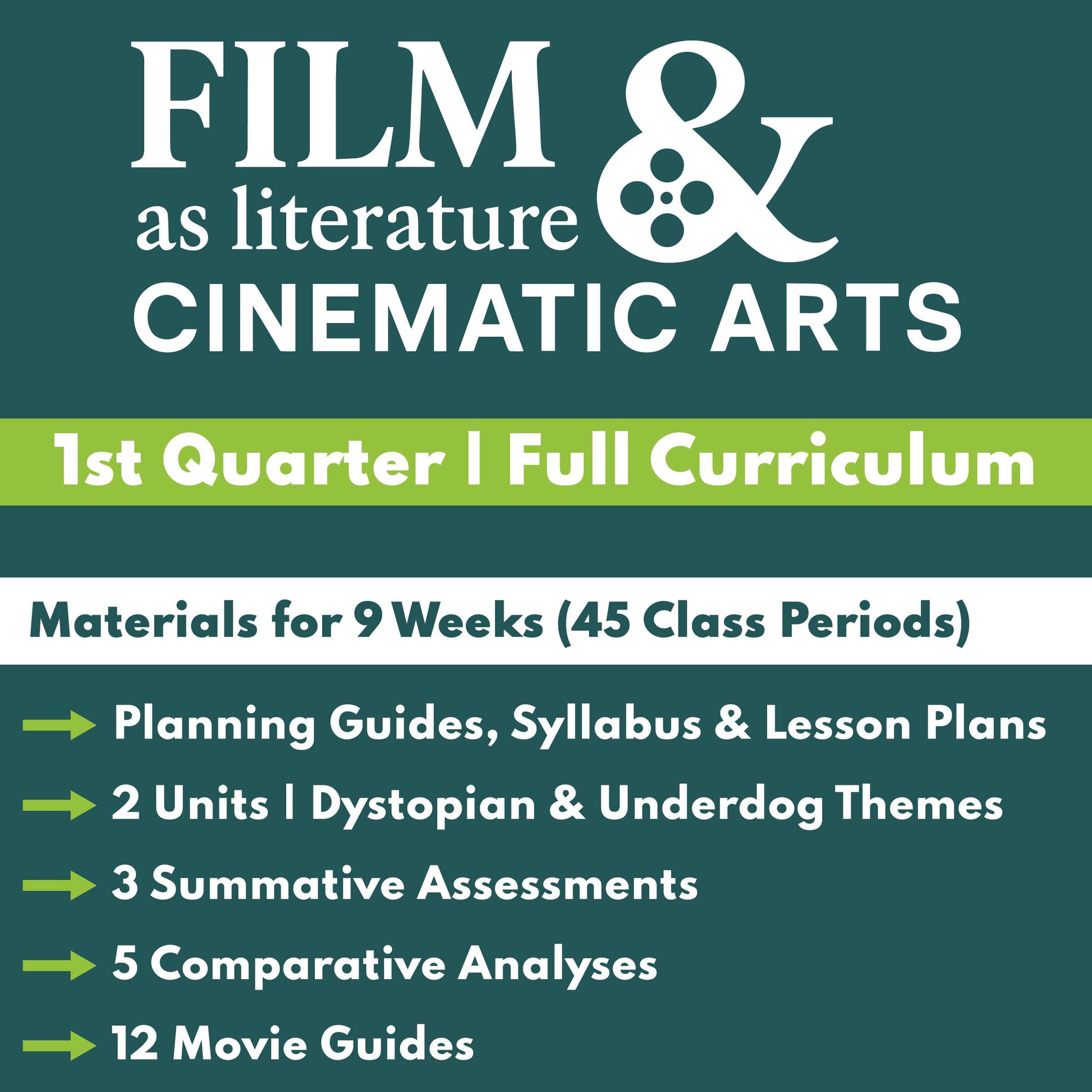 Film as Literature & Cinematic Arts | Full Movie Analysis Curriculum | Quarter 1