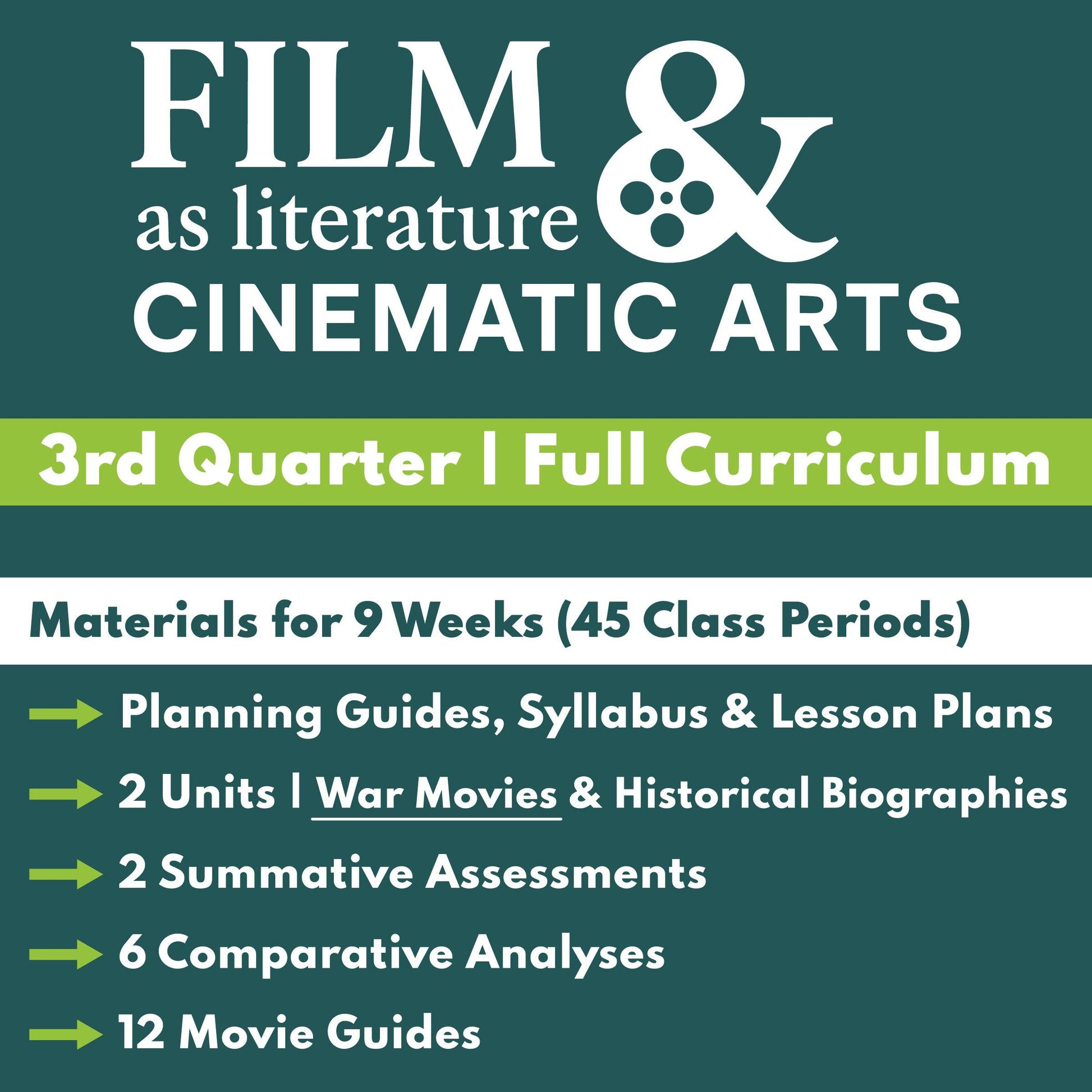 Film as Literature & Cinematic Arts | Full Movie Analysis Curriculum | Quarter 3