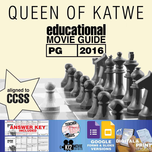Queen of Katwe Movie Guide | Questions | Worksheet | Google Formats (PG - 2016) Cover
