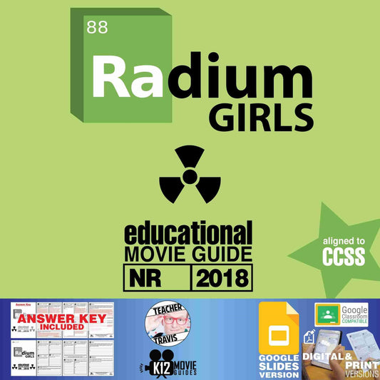 Radium Girls Movie Guide | Worksheet | Questions | Google Slides (NR - 2018) Cover