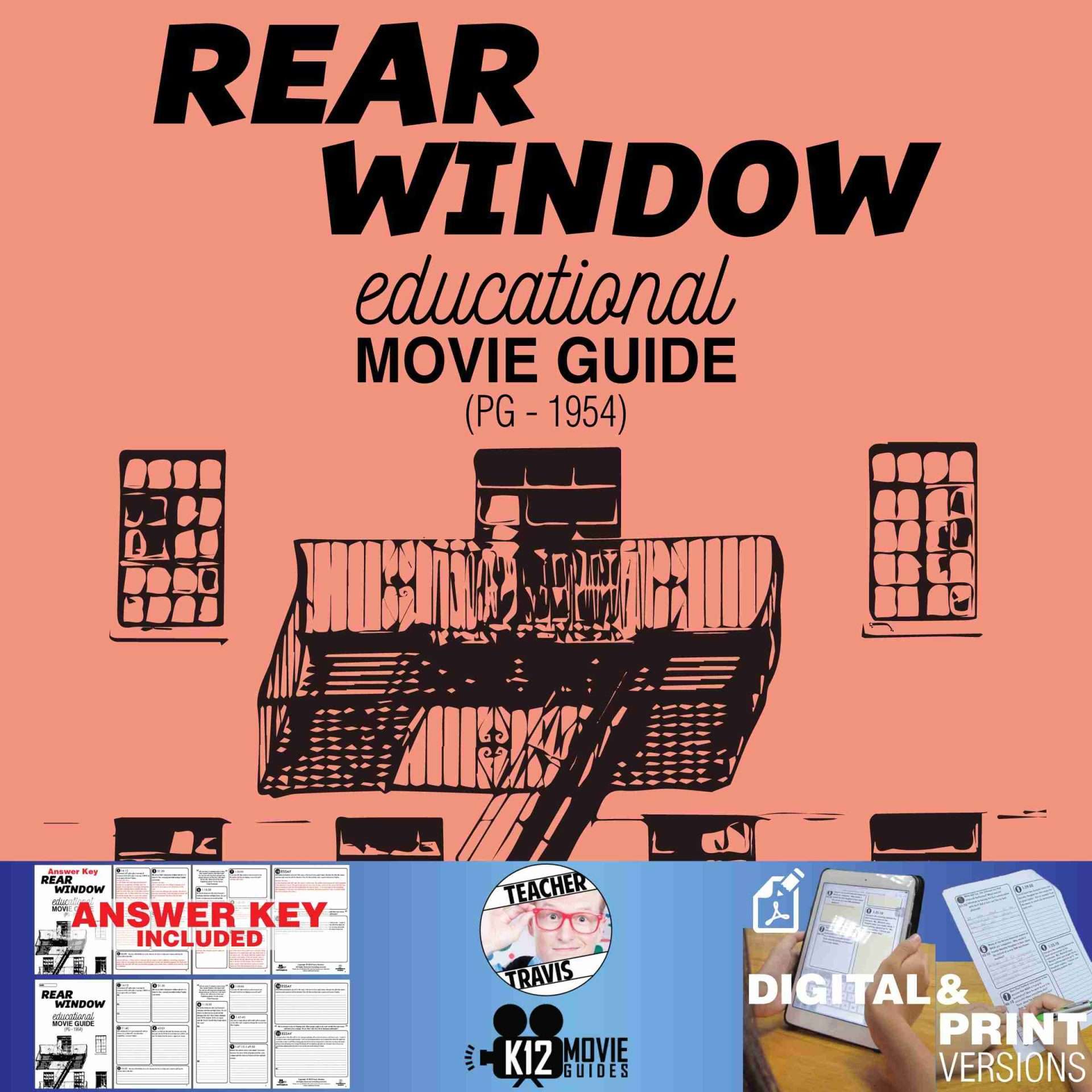 Rear Window Movie Guide | Questions | Worksheet (PG - 1954)