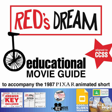 Red's Dream Pixar Short Video Guide | Questions | Worksheet | Google (G - 1987) Cover