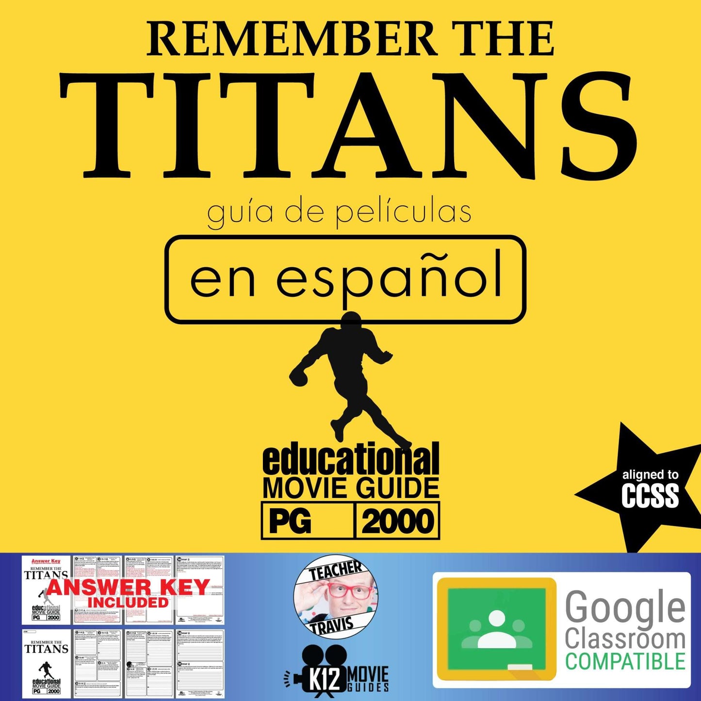 Remember the Titans Movie Guide in Spanish | Español (PG-2000) Cover