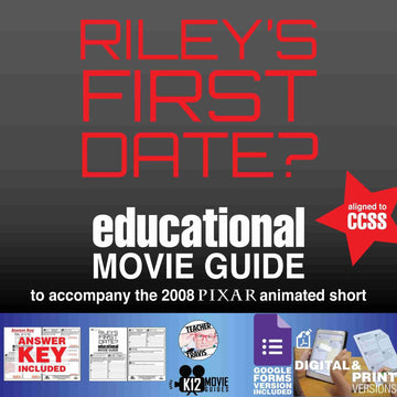 Riley's First Date? Pixar Short Video Guide | Questions | Worksheet | Google Form (2015) COVER