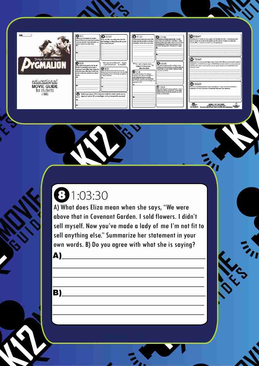 Pygmalion Movie Guide - Sample