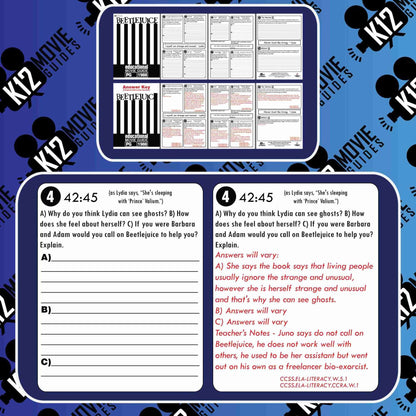 Beetlejuice Movie Guide | Questions | Worksheet | Google Form (PG - 1988) Sample