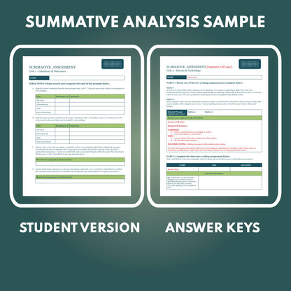 Film as Literature & Cinematic Arts - Summative Assessment