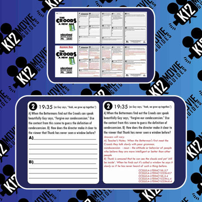 The Croods: A New Age Movie Guide | Worksheet | Questions | Google Classroom (PG - 2020) Sample