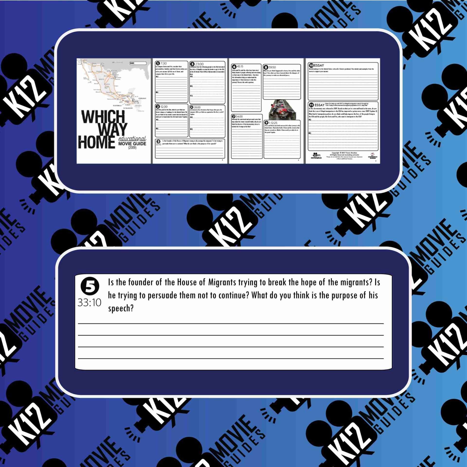 Which Way Home Documentary Movie Guide | Questions | Worksheet (2009) Sample