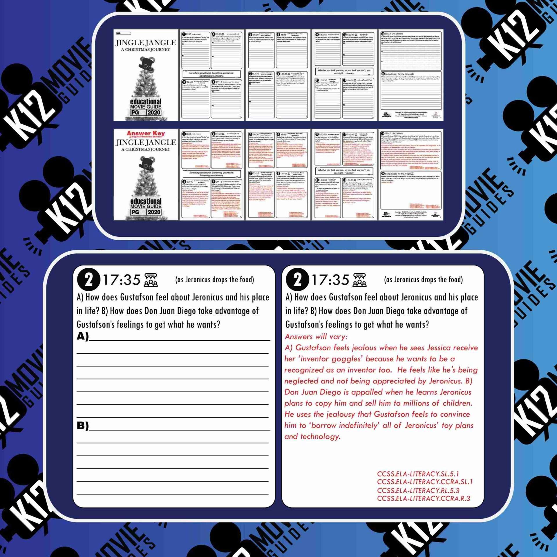 Jingle Jangle: A Christmas Journey Movie Guide | Worksheet | Questions | Google Form (PG - 2020) Free Sample