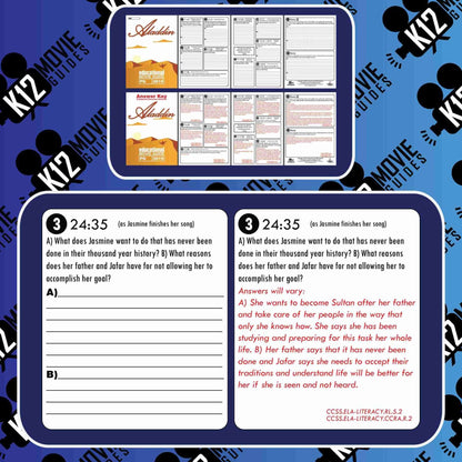 Aladdin Movie Guide | Questions | Worksheet | Google Formats (PG - 2019) Sample
