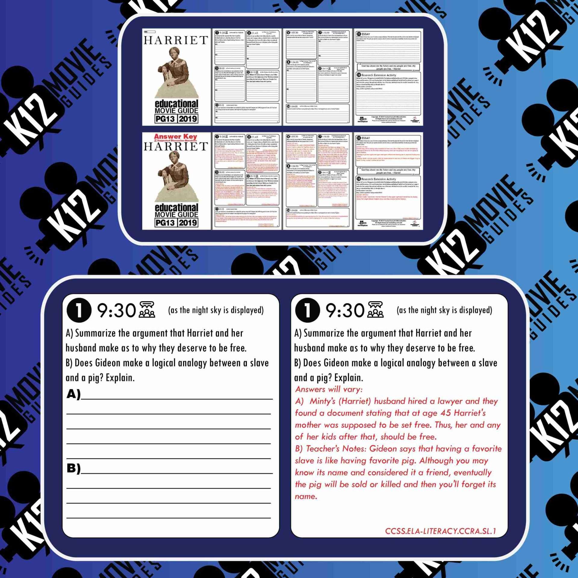 Harriet Movie Guide | Questions | Worksheet (PG13 - 2019) Free Sample