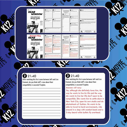Rear Window Movie Guide | Questions | Worksheet (PG - 1954) Sample