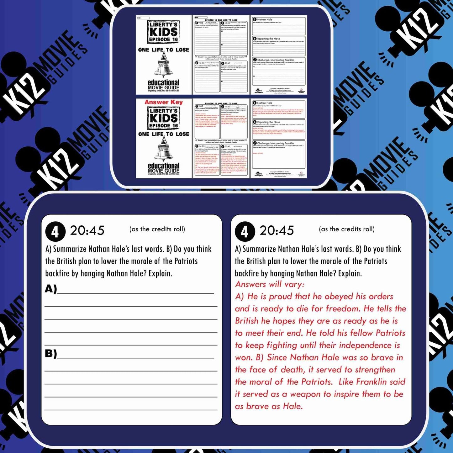 Liberty's Kids | One Life to Lose Episode 16 (E16) - Movie Guide | Worksheet Free Sample