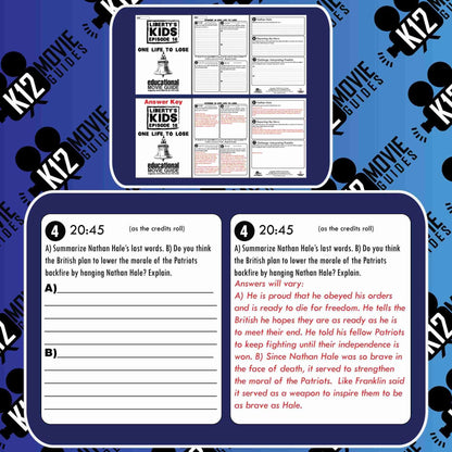 Liberty's Kids | One Life to Lose Episode 16 (E16) - Movie Guide | Worksheet Free Sample