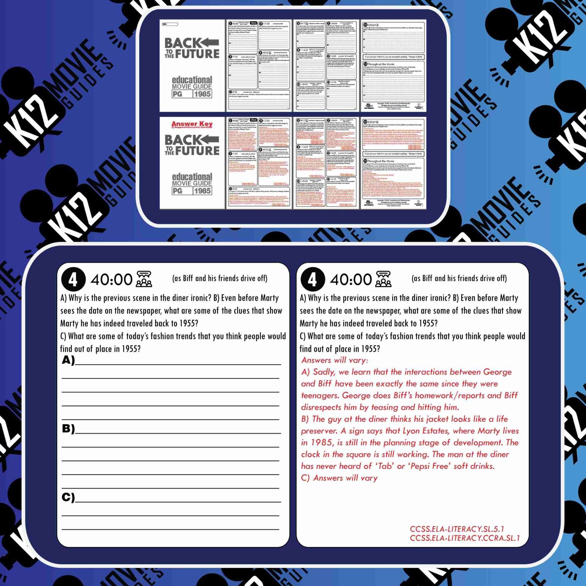 Back to the Future Movie Guide Sample