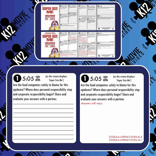 Super Size Me Movie Guide | Worksheet | Questions | Google (PG - 2004) preview image 2