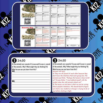 Robinson Crusoe | The Wild Life Movie Guide | Questions | Worksheet (PG - 2016) Sample