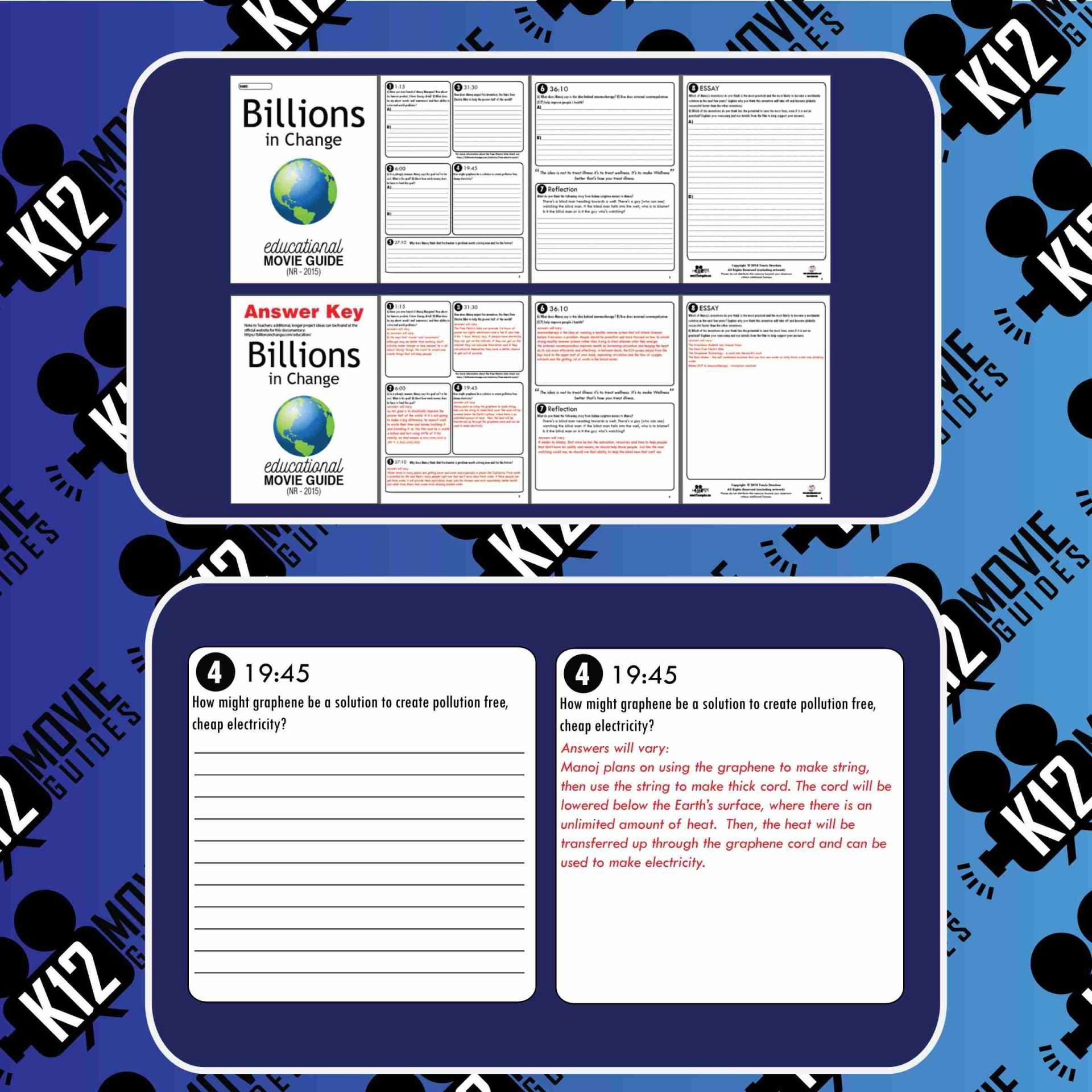 Billions in Change Documentary Movie Guide | Questions | Worksheet (NR - 2015) Sample