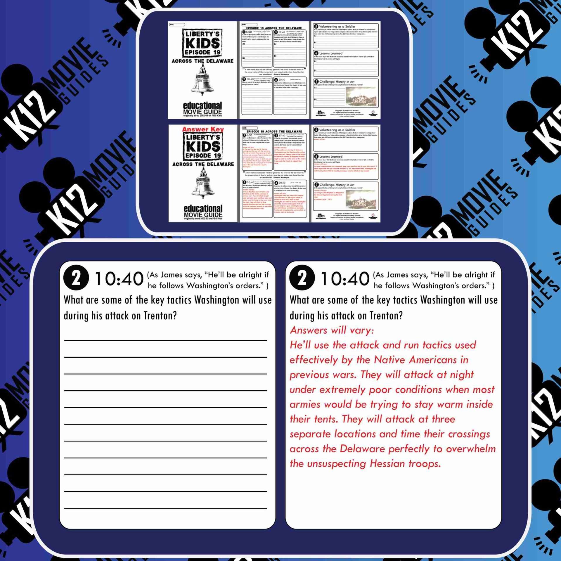 Liberty's Kids | Across the Delaware Episode 19 (E19) - Movie Guide | Worksheet Free Sample
