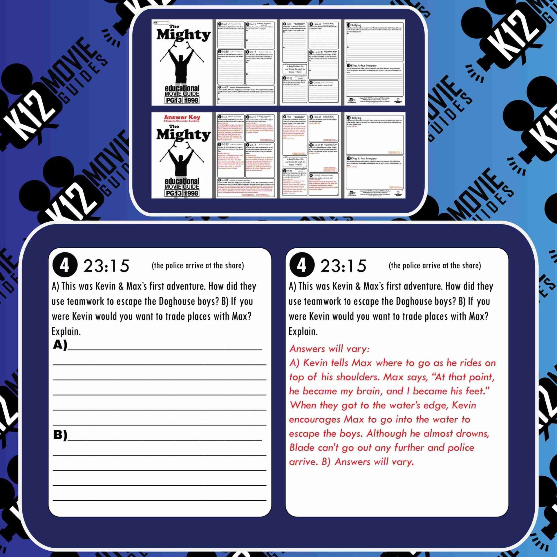 The Mighty Movie Guide | Questions | Worksheet (PG-13 - 1998) Free Sample