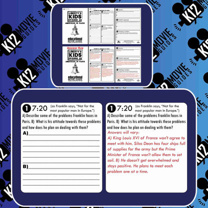 Liberty's Kids | American in Paris Episode 20 (E20) - Movie Guide | Worksheet Free Sample