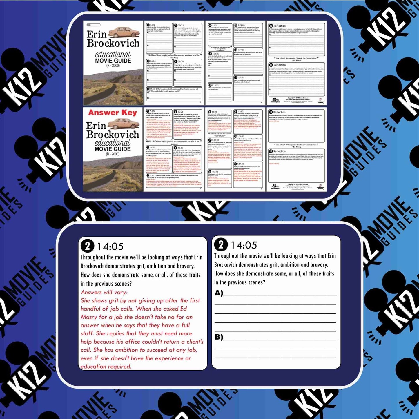 Erin Brockovich Movie Guide | Questions | Worksheet (R - 2000) Sample