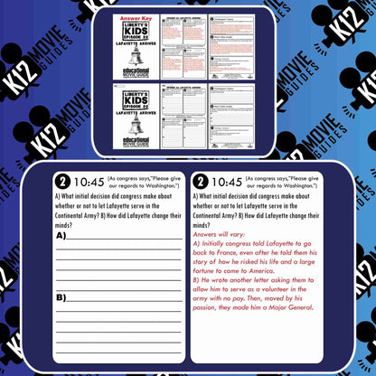 Liberty's Kids | Lafayette Arrives Episode 22 (E22) - Movie Guide | Worksheet Free Sample