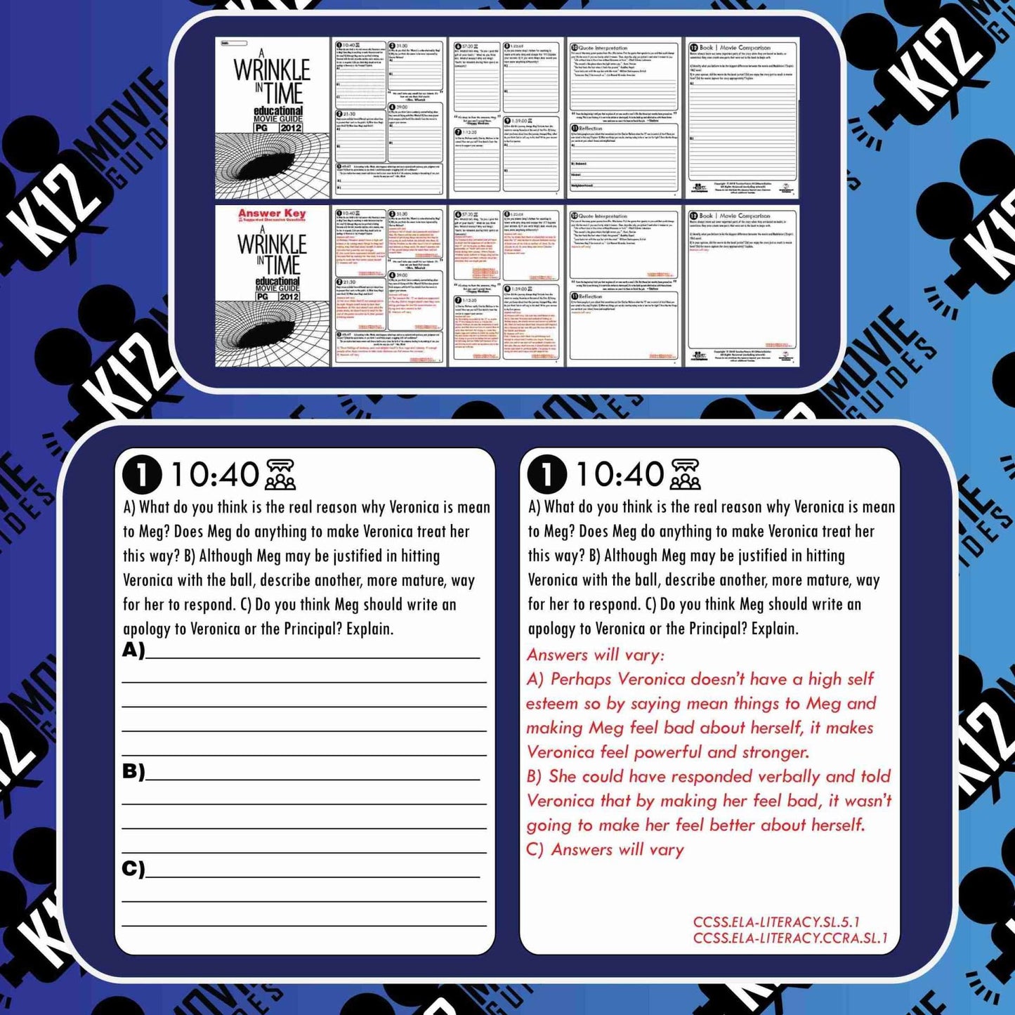 A Wrinkle in Time Movie Guide | Questions | Worksheet | Google Form (PG - 2018) Free Sample