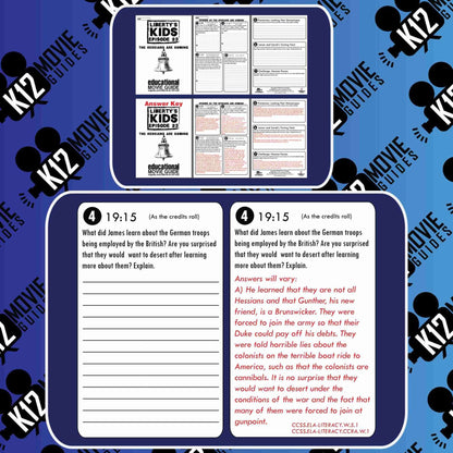 Liberty's Kids | The Hessians are Coming Episode (E23) - Movie Guide | Worksheet Free Sample