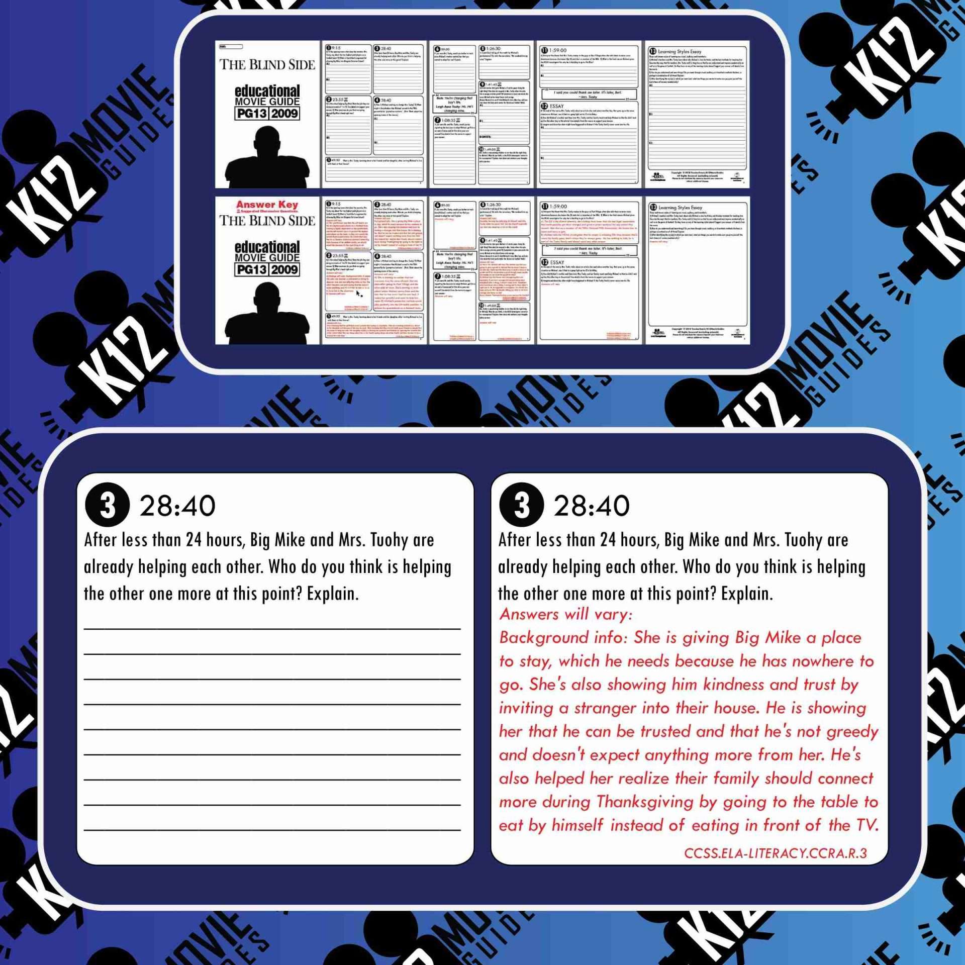 The Blind Side Movie Guide | Questions | Worksheet (PG13 - 2009) Free Questions