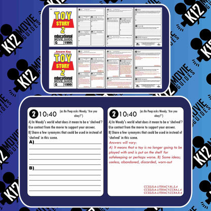 Toy Story 2 Movie Guide | Worksheet | Questions | Google (G - 1999) Sample