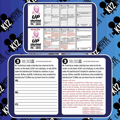 Up Movie Guide | Worksheet | Questions | Google Classroom (PG - 2009) Sample