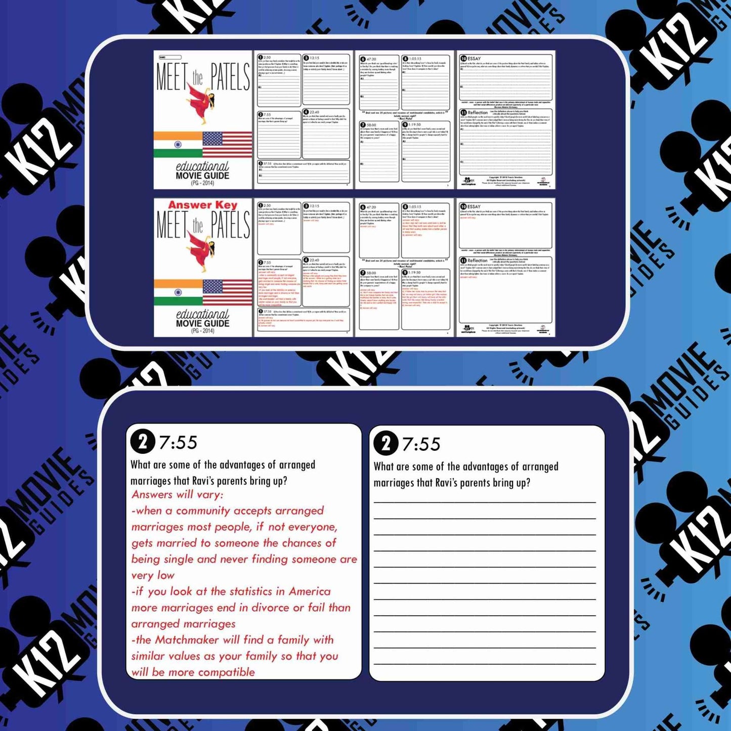Meet the Patels Movie Guide | Questions | Worksheet (PG - 2014) Sample
