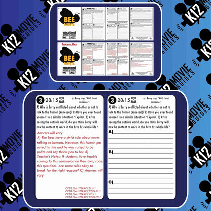 Bee Movie Movie Guide | Questions | Worksheet (PG - 2007) Free Sample