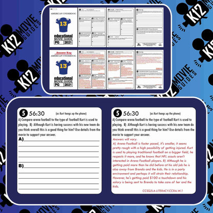 American Underdog Movie Guide | Worksheet | Google Slides (PG - 2021) | Sample