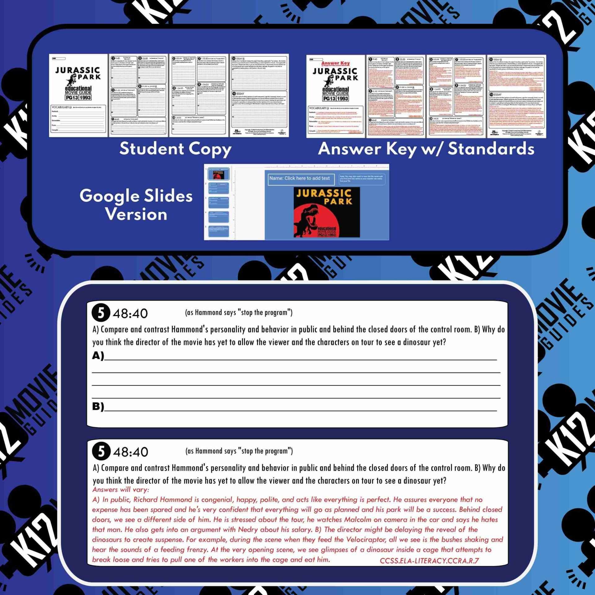 Jurassic Park Movie Guide | Nature vs Technology | Ethics (PG-13 - 1993) Sample