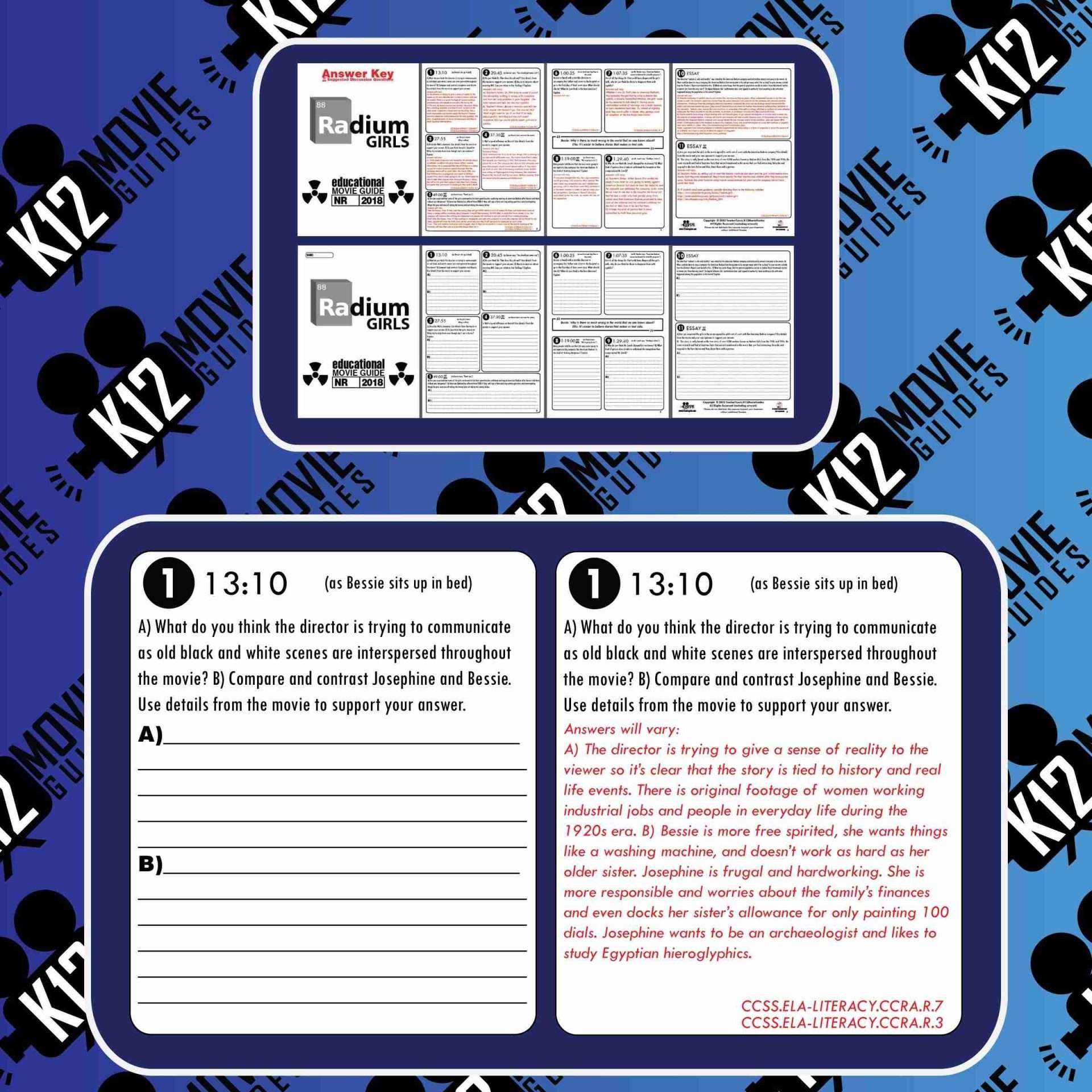 Radium Girls Movie Guide | Worksheet | Questions | Google Slides (NR - 2018) Sample