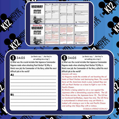 Midway Movie Guide | Questions | Worksheet (PG13 - 2019) Free Questions