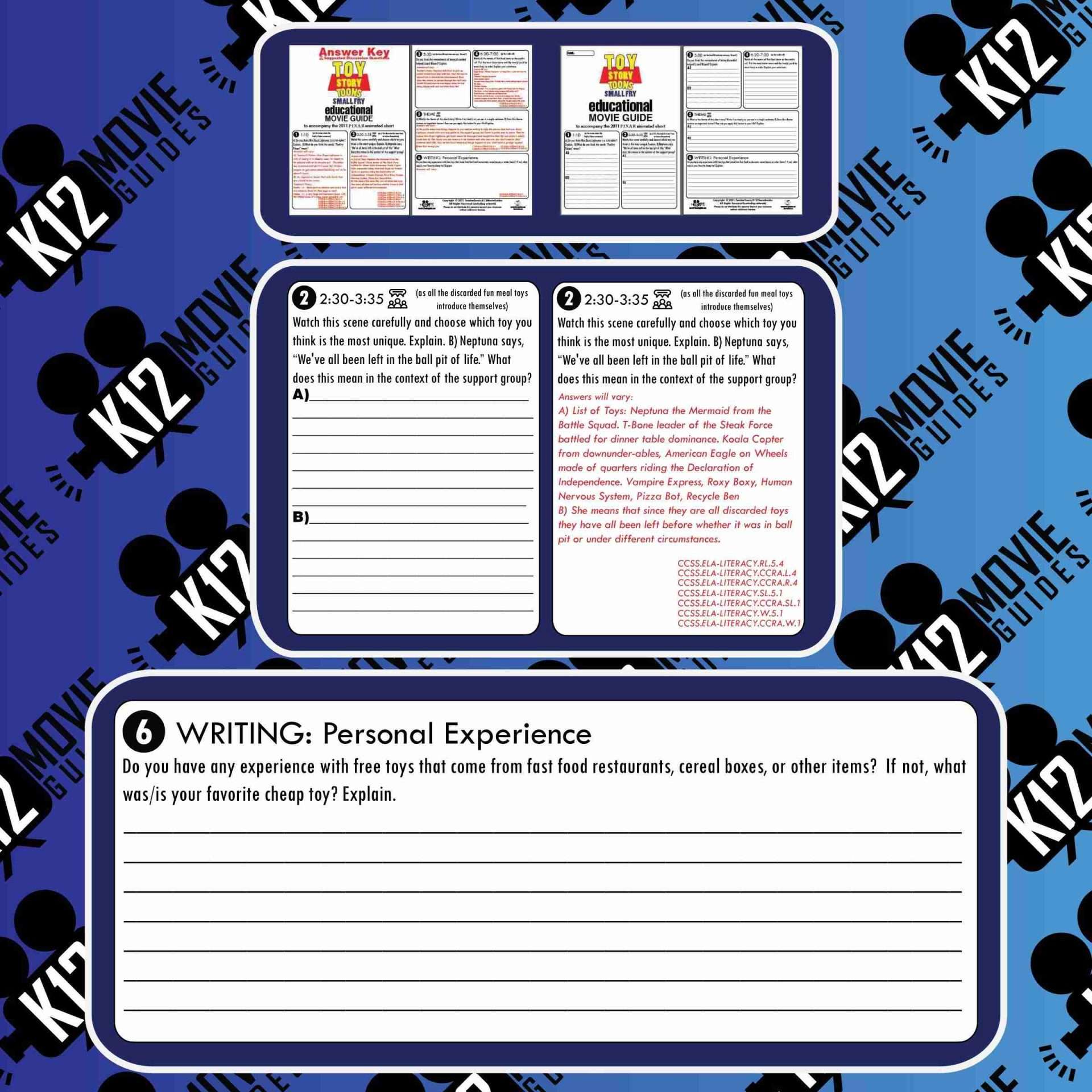 Toy Story Toons: Small Fry Pixar Short Video Guide | Questions | Worksheet | Google Form (2011) Sample
